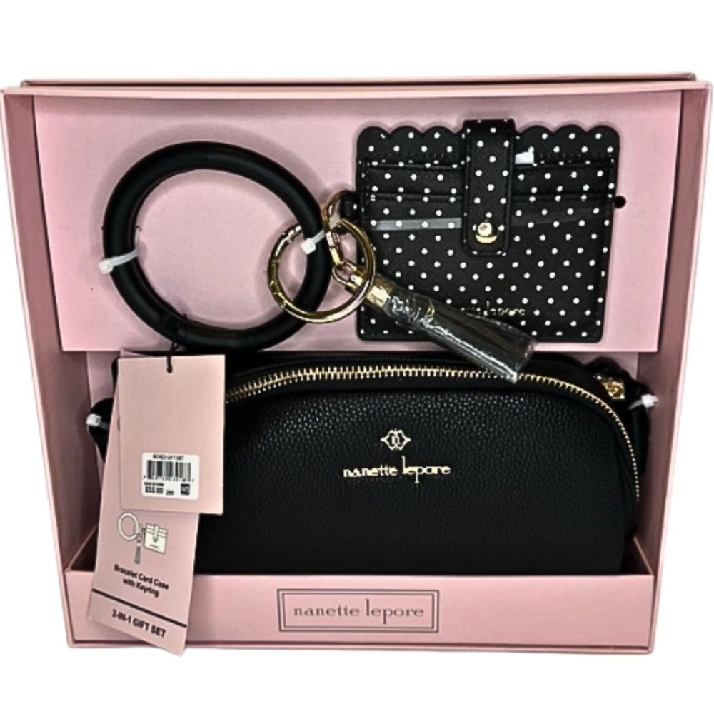 Nanette Lepore 2 In 1 Belt Bag ID Card Holder Clutch Crossbody New